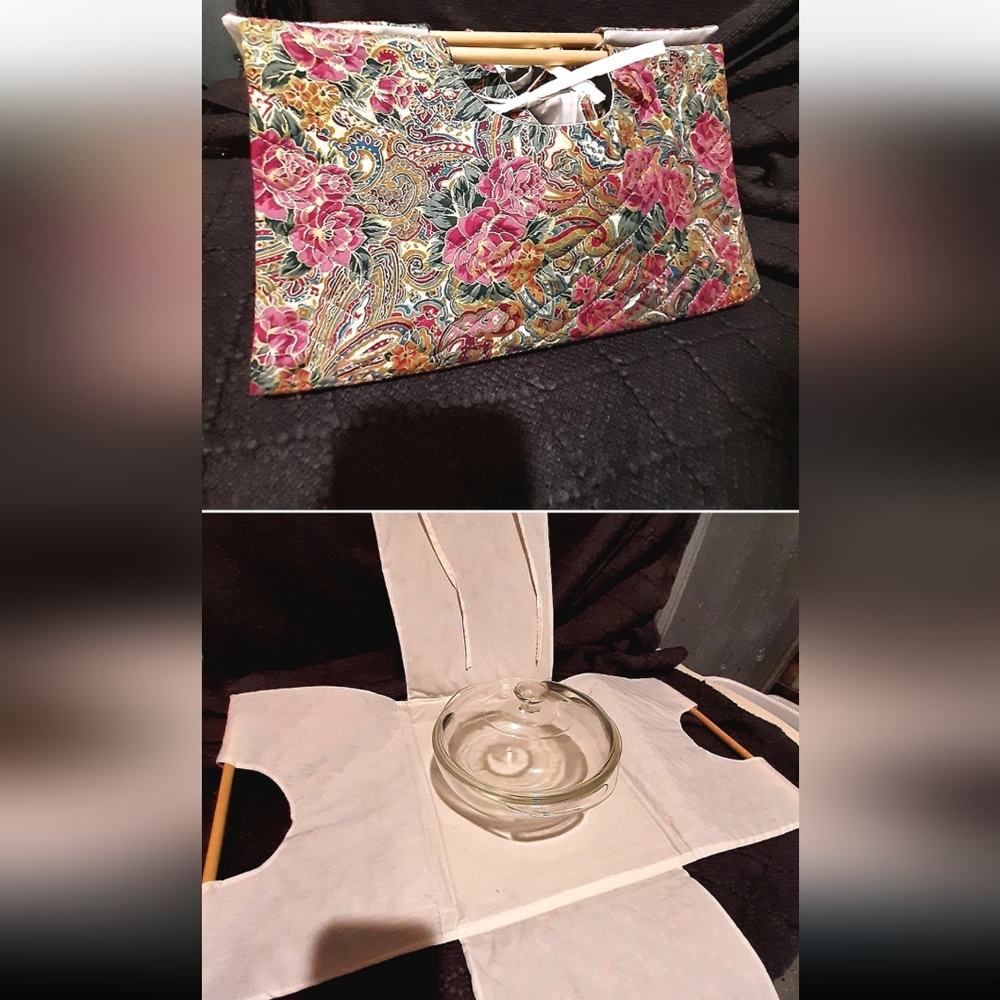 Hotdish Carrier Made Locally with Pyrex Dish